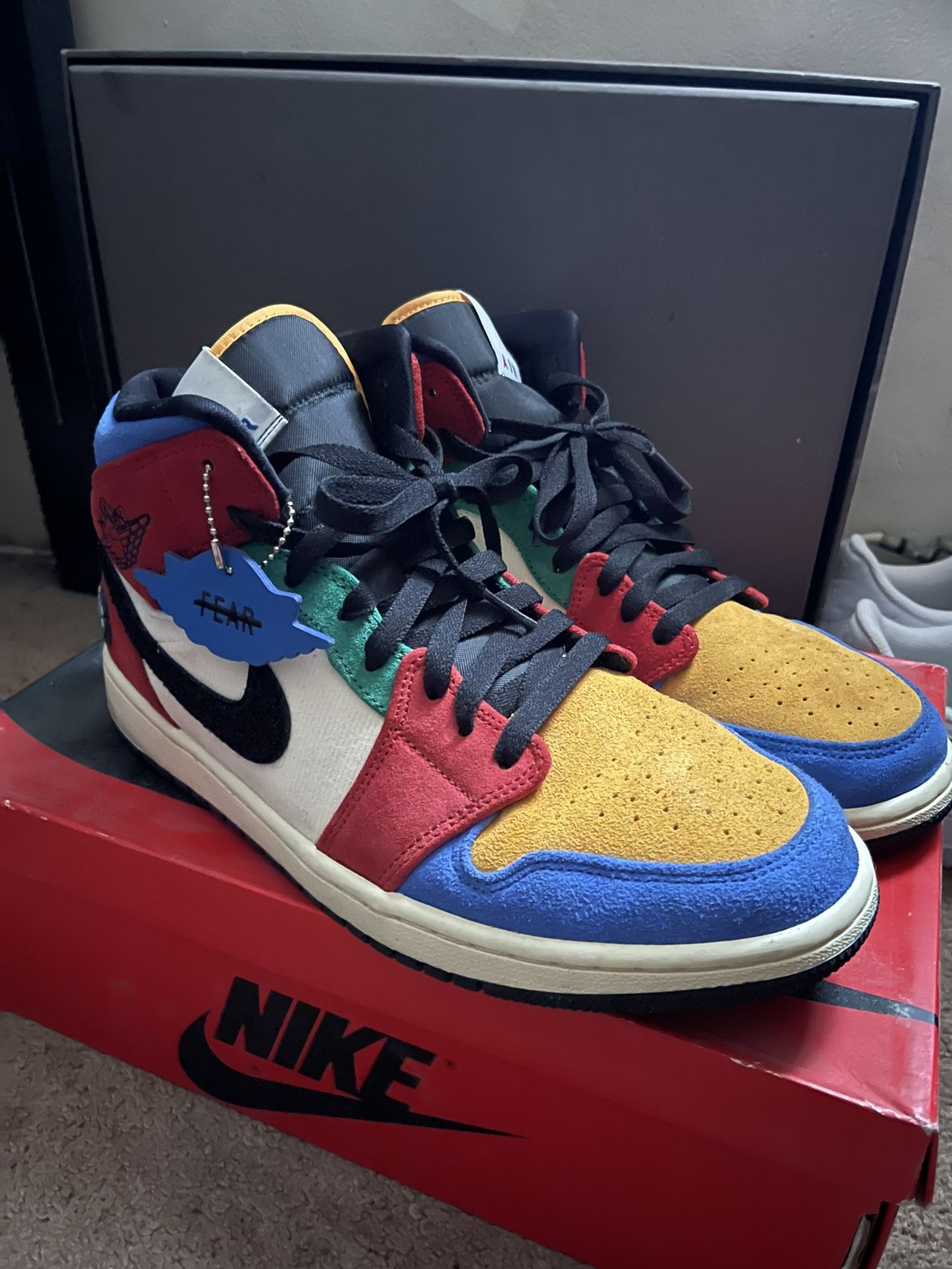 Blue The Great x Air Jordan 1 Mid 'Fearless'