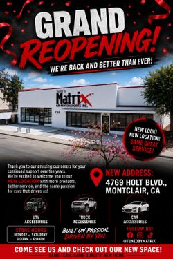 Grand opening matrix shop
