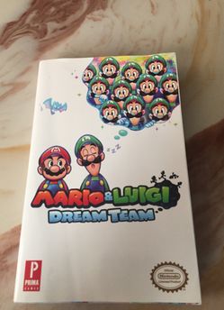 Mario and Luigi dream team guide book