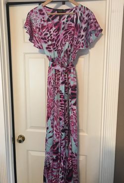 Laundry by Shelli Segal maxi dress with flounced skirt size 2