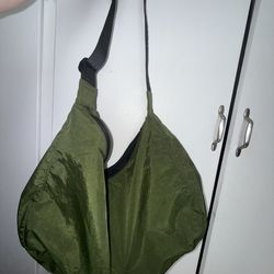 Large Dark Green crescent Baggu bag