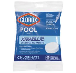 CLOROX Pool & Spa XtraBlue 3inch Chlorinating Tablets 6oz Chlorine Lot Of 10 NEW