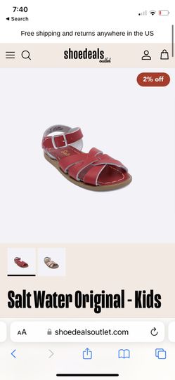 Like New Kids Size 12 Salt Water 