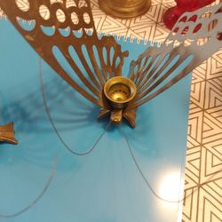 Vintage Brass Butterfly Candle Holders