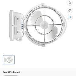 Caframo SEEKR Sirocco II 7” Gimbal Fan, White, 12–24V