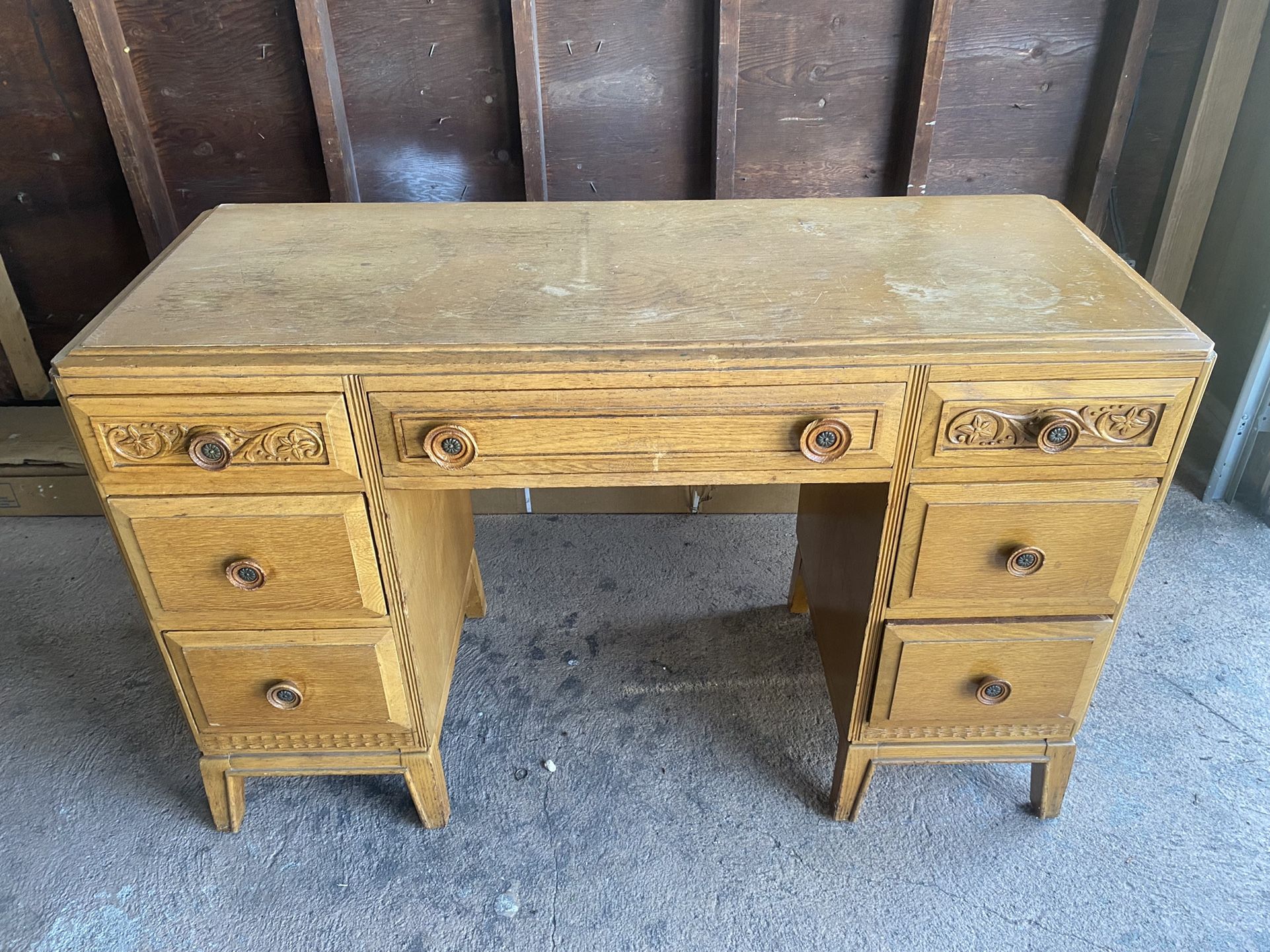 Antique Desk Solid Wood Rway Furniture Co 
