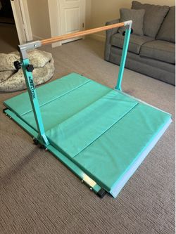 Foldable Gymnastics Bar - Teal