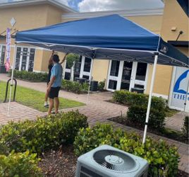 Master Forge 12 ft x 12 ft Square Blue Pop up canopy