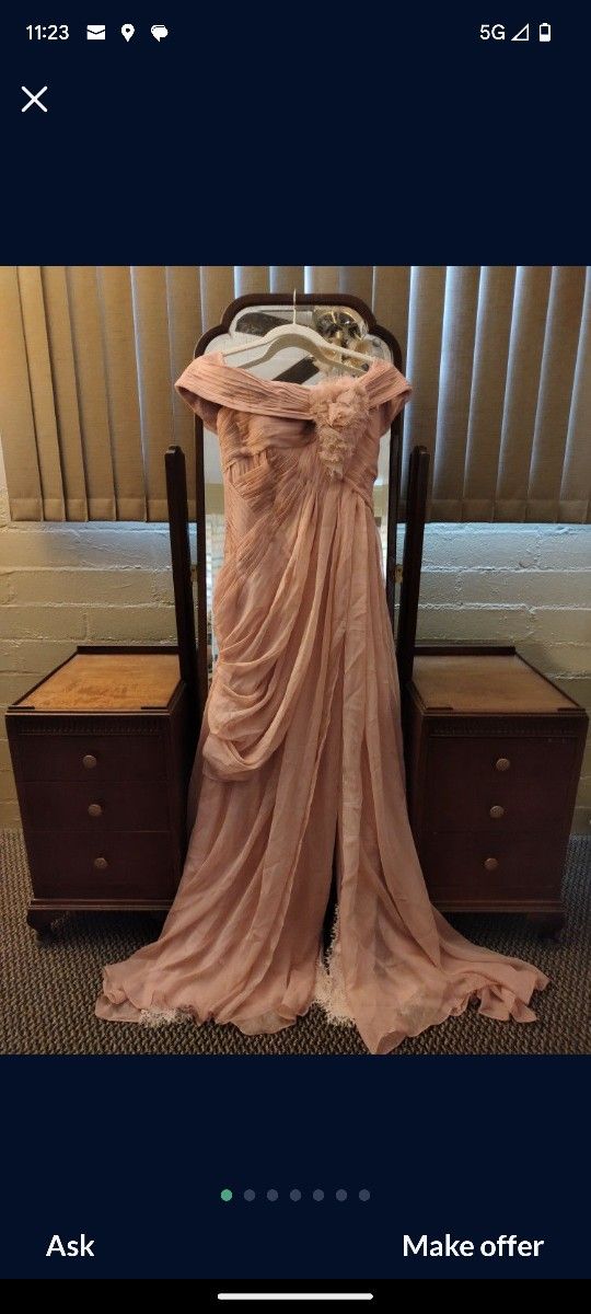 New W/ Tag Wedding Gown Designed In PARIS