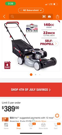 Murray 22 in. 140 cc Briggs & Stratton Walk Behind Gas Self-Propelled Lawn Mower with Front Wheel Drive and Bagger