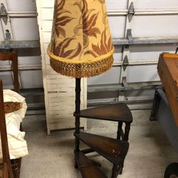 Antique Table/ Lamp Combo