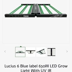 Lucius 6 Blue label 630W LED Grow Light With UV IR