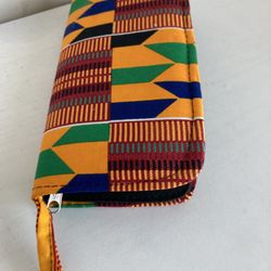 Kente Cloth Print Wallet 