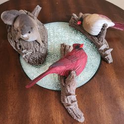 Realistic Birds & Squirrel Handmade 