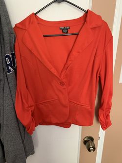 Red blazer jacket XL fits small