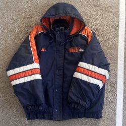 Vintage Denver Broncos Puffer Jacket (XL)