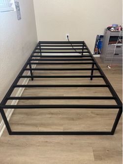 Twin Mattress & Metal Bed Frame
