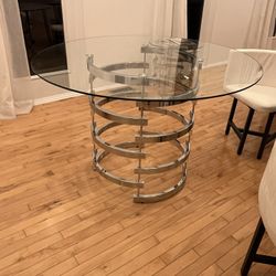 Modern Glass Table Set (dining, Coffee, End Table)