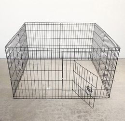 New in box $39 Foldable 24” Tall x 24” Wide x 8-Panel Pet Playpen Dog Crate Metal Fence Exercise Cage