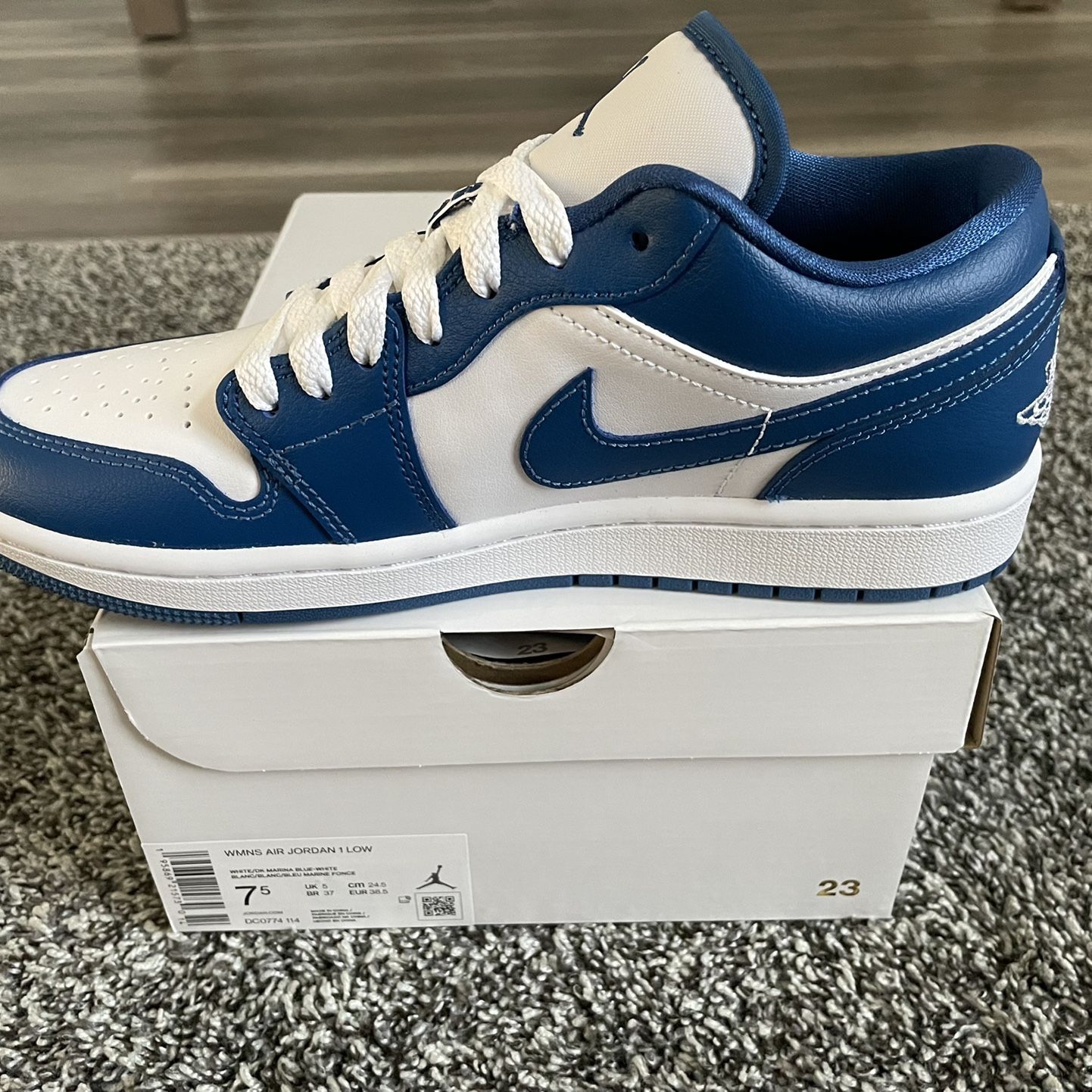 Nike Air Jordan 1 Low Marina Blue (W) – Soleforsneakers