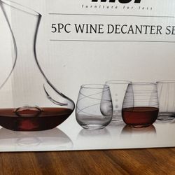 5pc Wine Decanter Set
