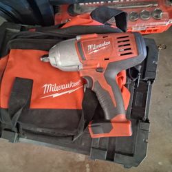 Milwaukee 2663-20 M18 18V 1/2" High Torque Impact Wrench with Friction Ring
 Located In Modesto 