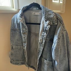 Zara jean jacket XS