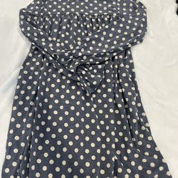 Polka Dot Long Sleeve Dress
