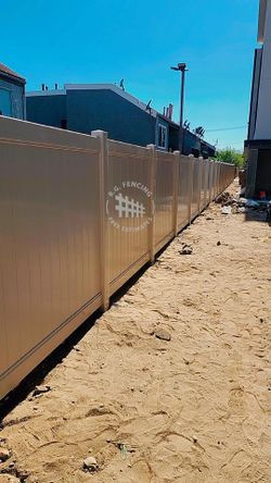 White Vinyl Fence