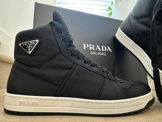 PRADA Black Re-Nylon Gabardine Sneakers