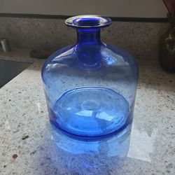 Blue Glass Vase