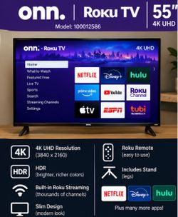 ONN 55" 4K UHD Roku Smart TV