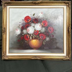 Floral oil painting