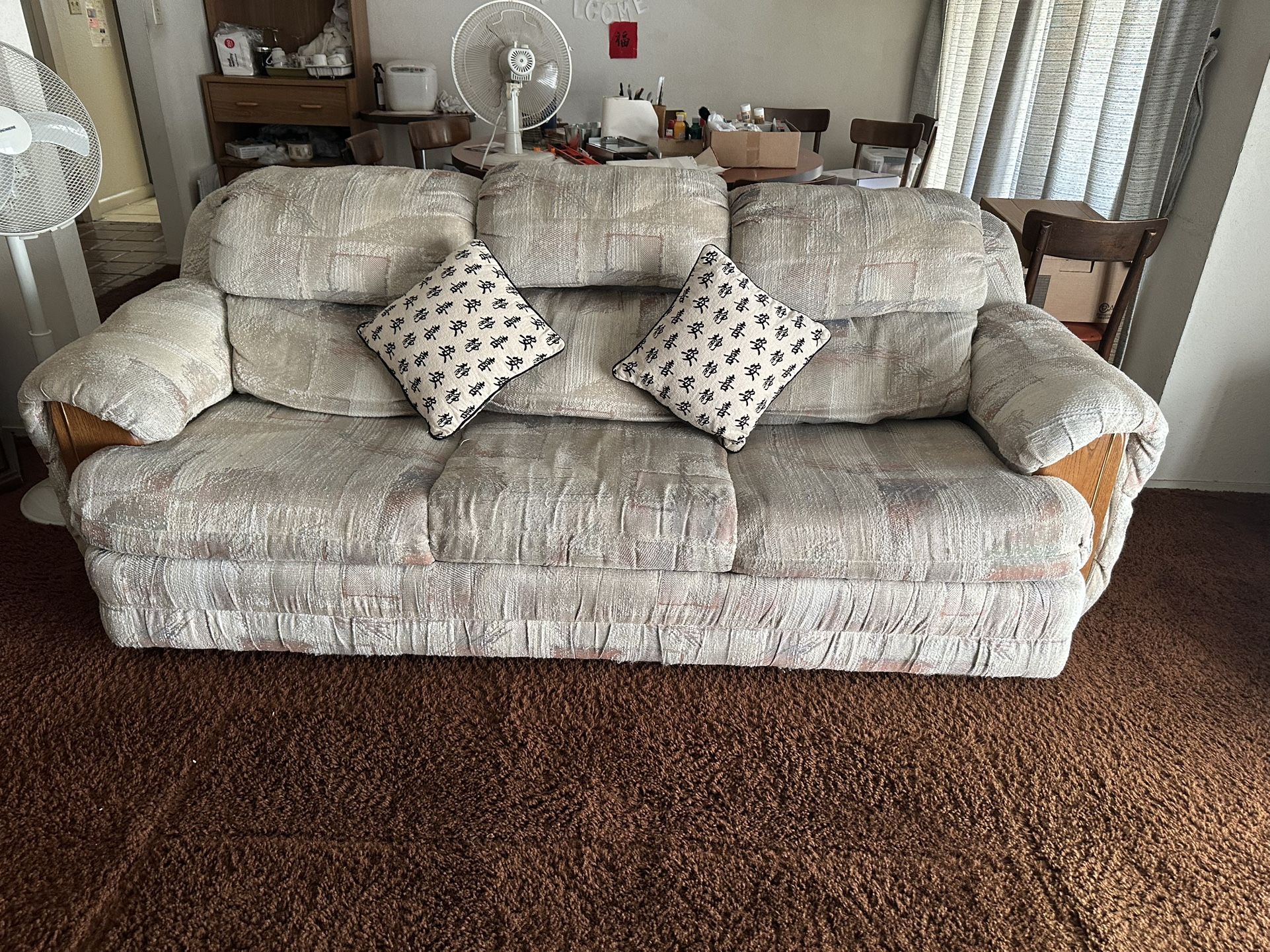 Couch With Pullout Bed - Estate Sale