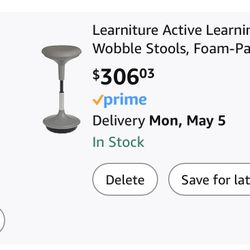 Learniture Active Learning Wobble Stool   asiento de equilibrio dinámico para el aprendizaje