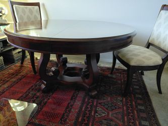 Dining table and chairs