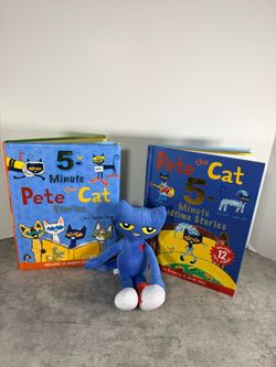 Pete the Cat Book Set with Plush Toy