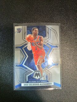 SHAI GILGEOUS ALEXANDER THUNDER BLUE MOSAIC PANIN NBA SPORTS CARD!