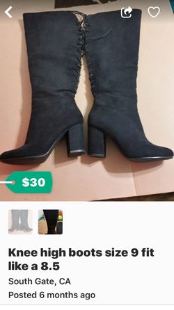 Knee high boots size 9