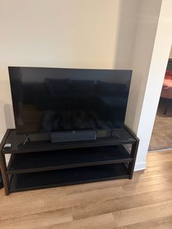 55inch TV, Stand, and speaker