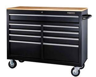 Yukon 46" Tool box 9 drawer wood top (((NEW)))