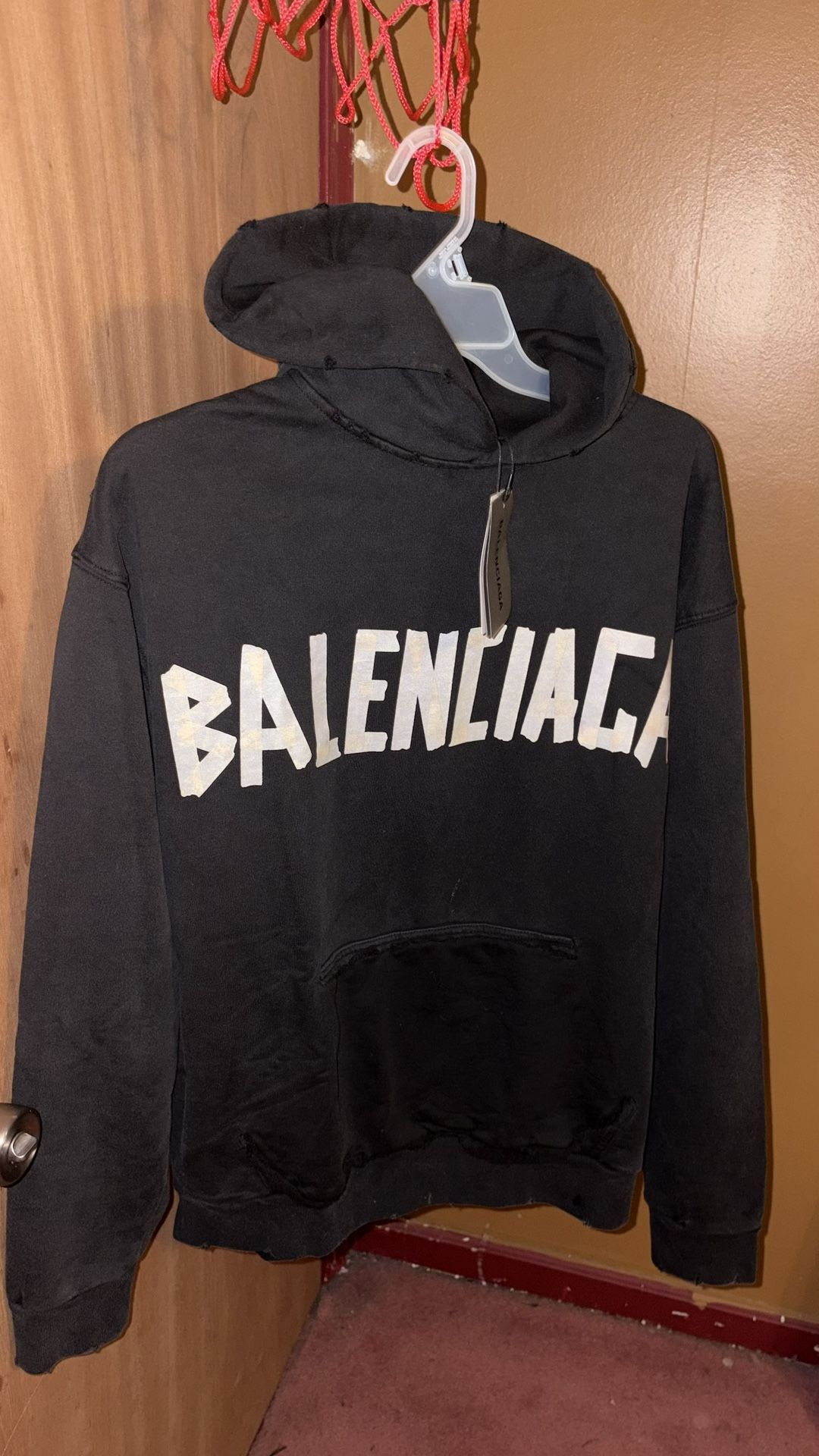 Black Balenciaga Hoodie
