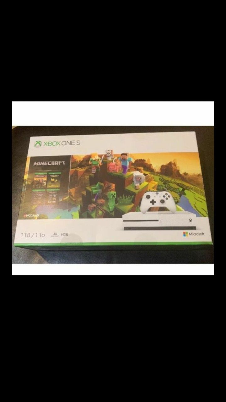 Xbox One S Minecraft 1TB with games