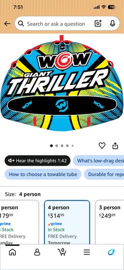4 person towable tube