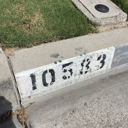 American Flag Curb Address 