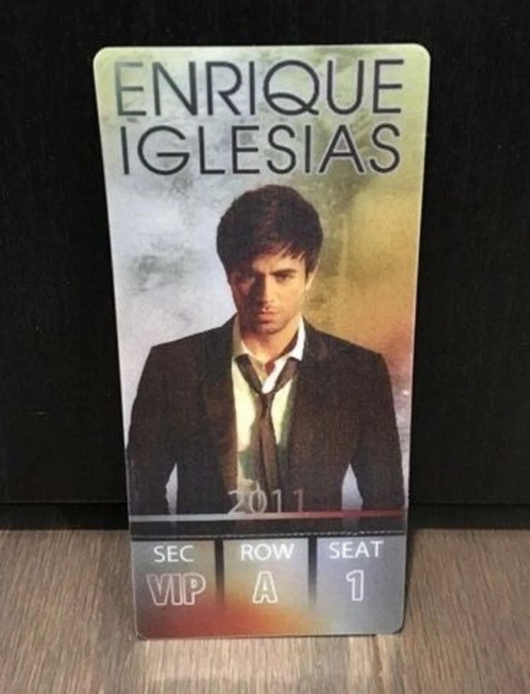 Enrique Iglesias Euphoria Tour Souvenir