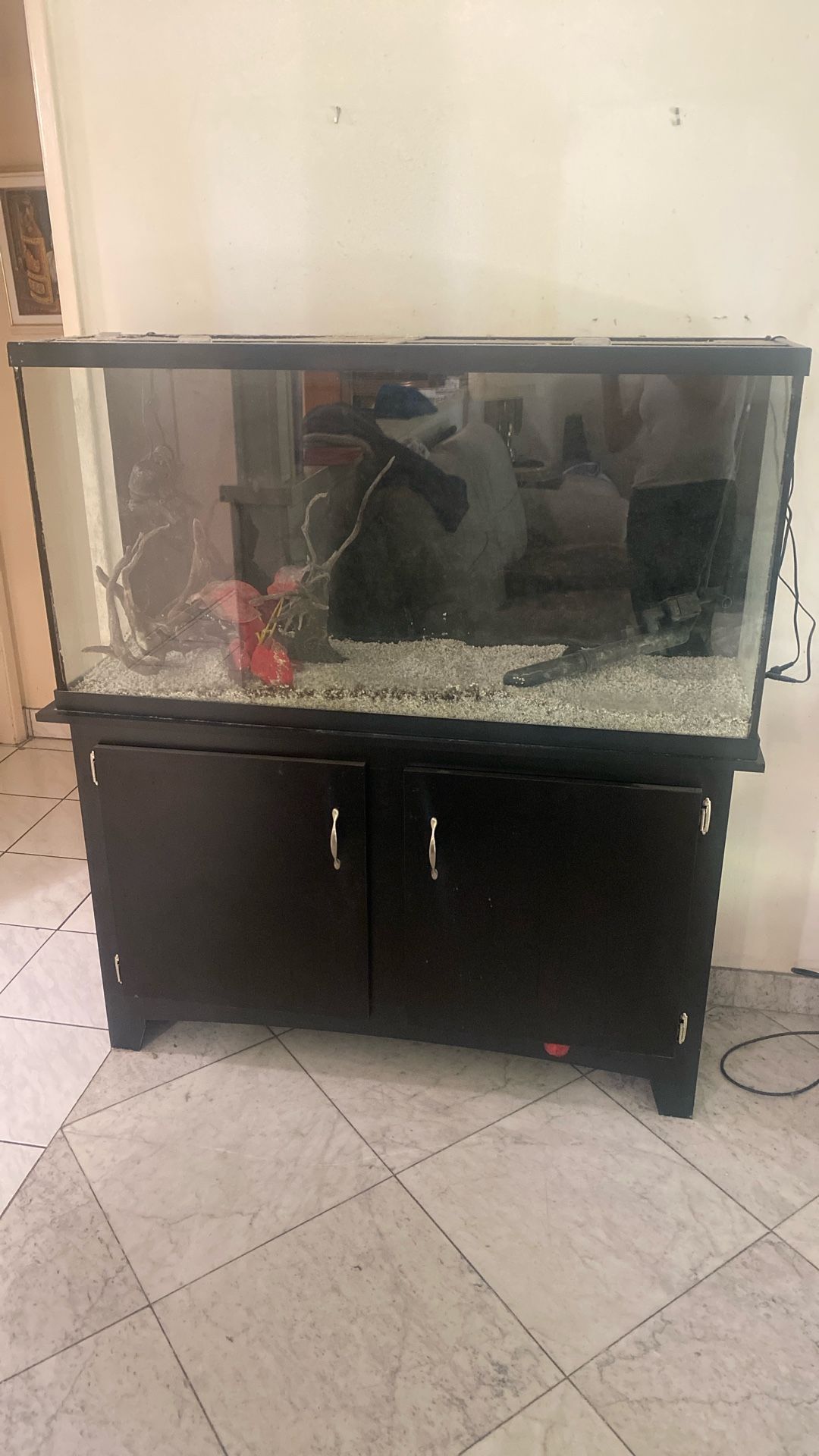 75 Gallon Aquarium & Cabinet