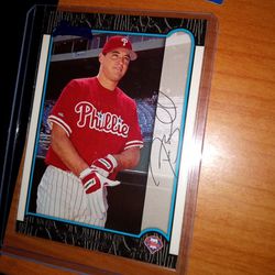 Pat Burrell Phillies Rookie Baseball Card 