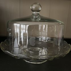 Princess House Heritage Domed Pedestal Cake Plate