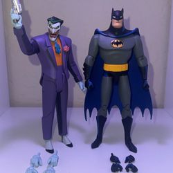 6in. Batman and Joker from Batman: The Animated Series DC Collectibles Action Figures
